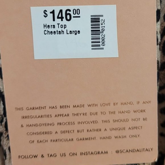 Scandal Hera Top. Cheetah. Size L. NWT - Picture 6 of 8